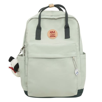 Applique Multi-Pocket Backpack
