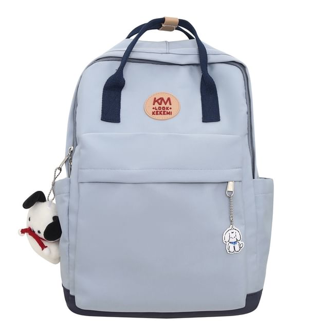 Applique Multi-Pocket Backpack