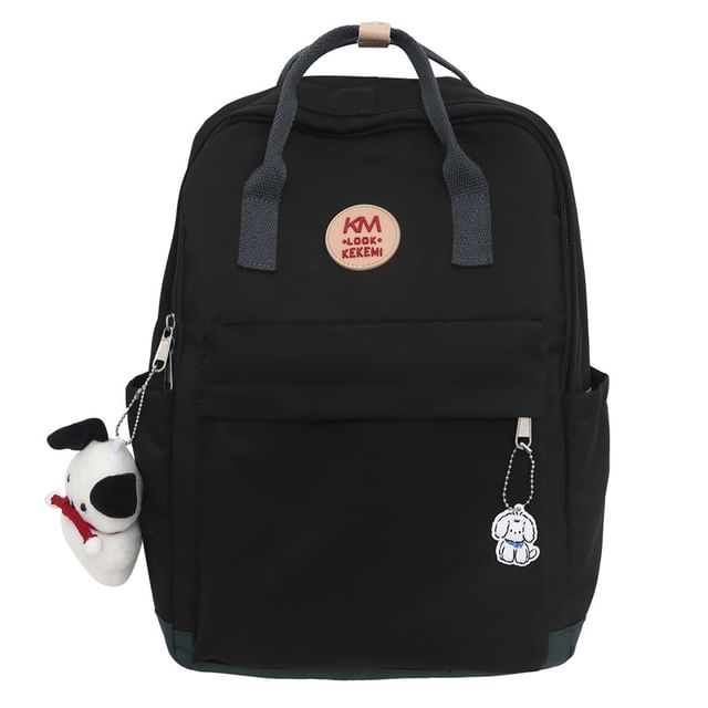 Applique Multi-Pocket Backpack