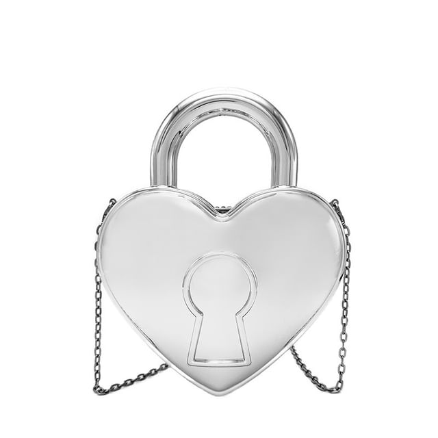Heart Chain Strap Crossbody Bag