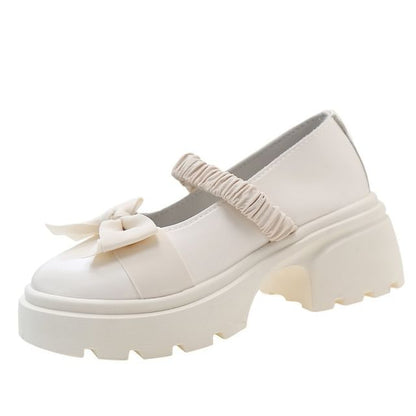 Bow Platform Mary Jane Shoes