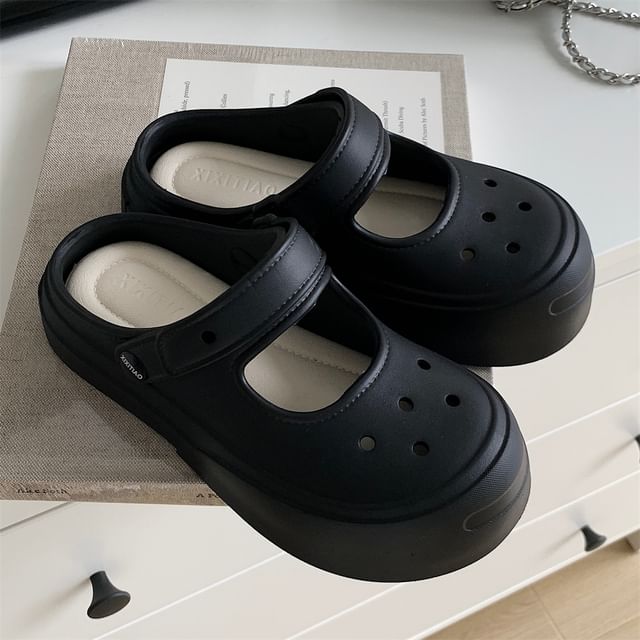 Platform Slingback Clogs