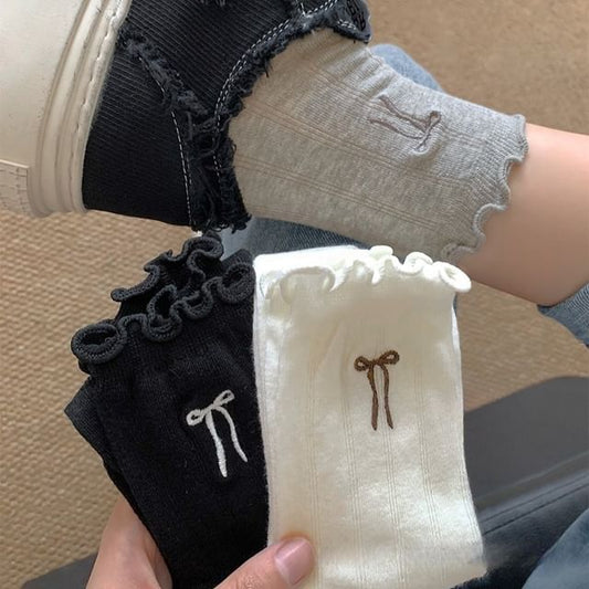 Ruffle Trim Socks / Set