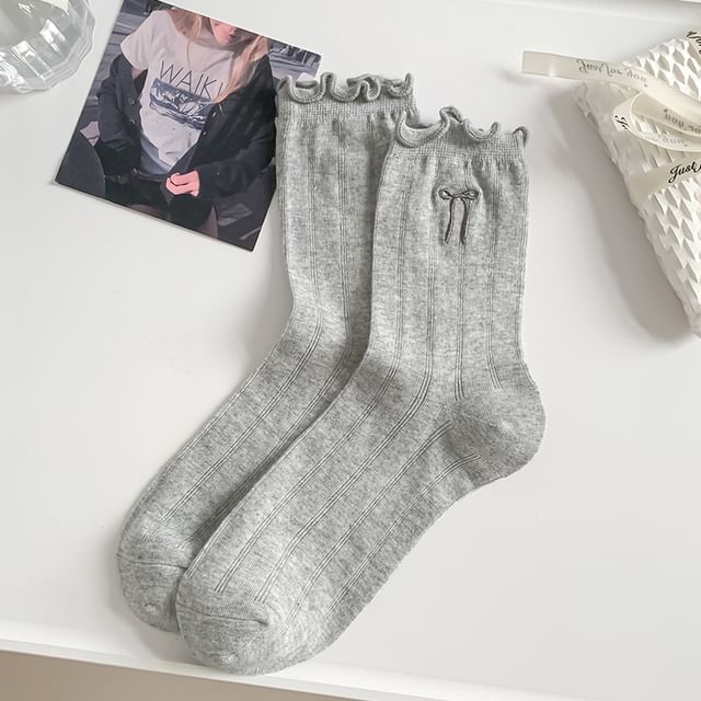 Ruffle Trim Socks / Set