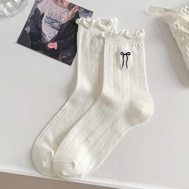 Ruffle Trim Socks / Set