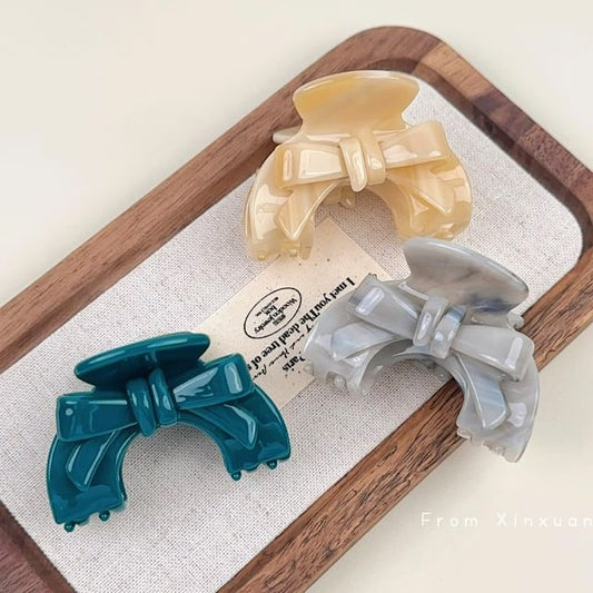 Bow Acrylic Hair Claw