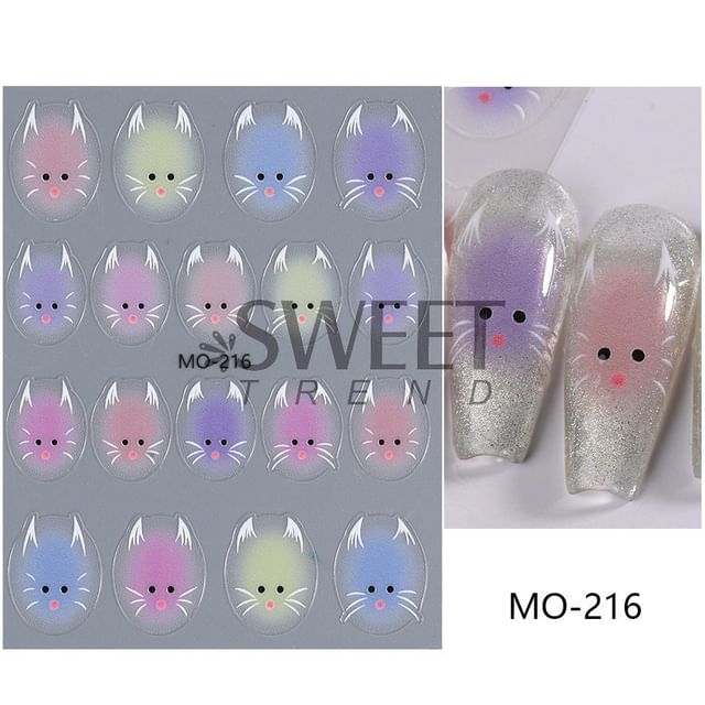 Cat Nail Art Stickers (Various Designs)