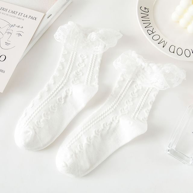 Lace Ruffled Socks