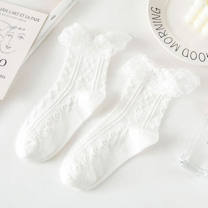 Lace Ruffled Socks