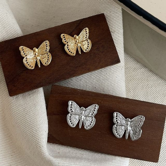 Butterfly Alloy Stud Earring