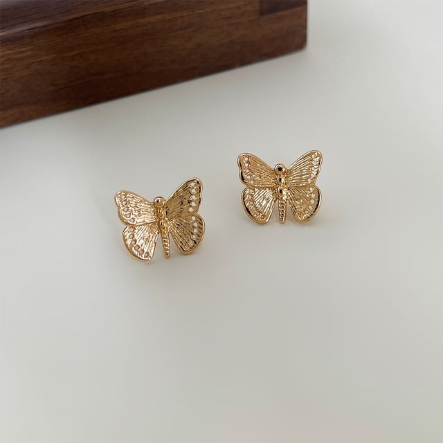 Butterfly Alloy Stud Earring