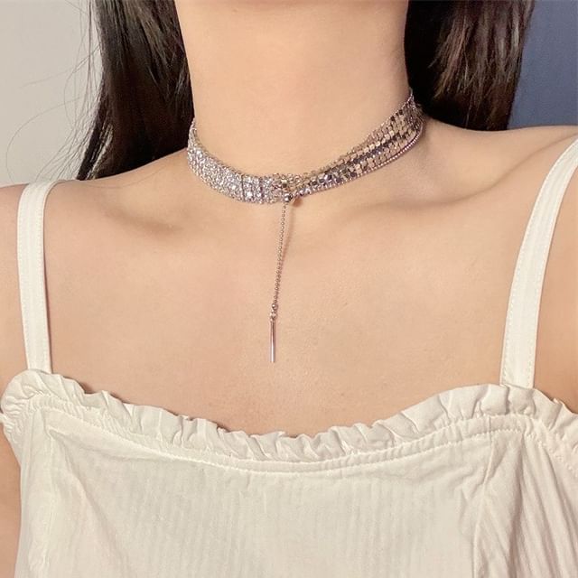 Rhinestone Choker