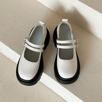 Platform Patent Leather Mary Jane Shoes