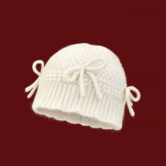 Bow Knit Beanie