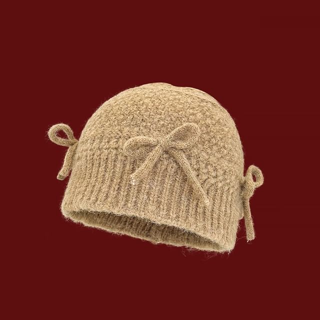 Bow Knit Beanie