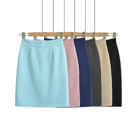 Classic Pencil Mini Skirt