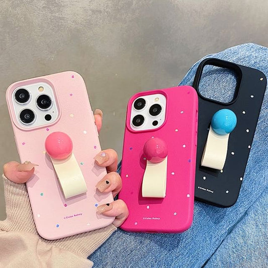 Print Finger Strap Phone Case