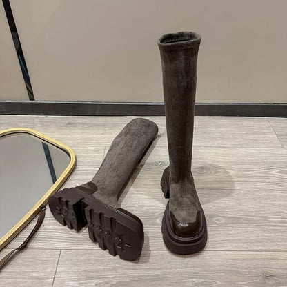 Tall Platform Cap Toe Boots