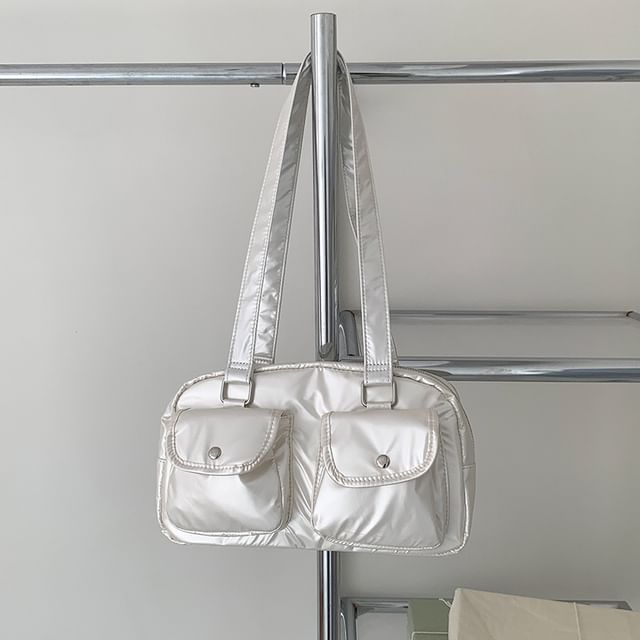 Plain Multi-Pocket Tote Bag