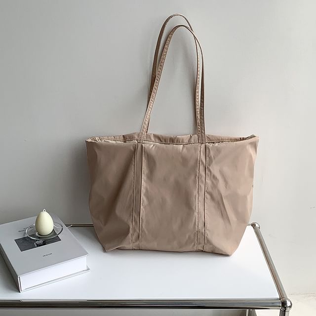 Plain Nylon Tote Bag
