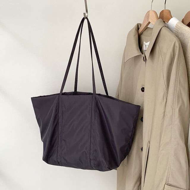 Plain Nylon Tote Bag