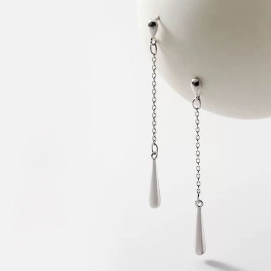 Boucles d'oreilles pendantes en argent sterling 925