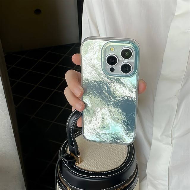 Metallic Phone Case - iPhone 15 Pro Max / 15 Pro / 15 Plus / 15 / 14 Pro Max / 14 Pro / 14 Plus / 14 / 13 Pro Max / 13 Pro / 13 / 13 mini / 12 Pro Max / 12 Pro / 12 / 12 mini / 11 Pro Max / 11 Pro / 11