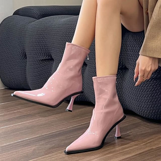 Pointy High Hell Short Boots