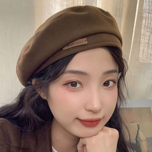 Plain Wool Blend Beret