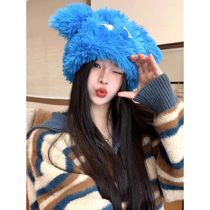 Cartoon Animal Fluffy Beanie