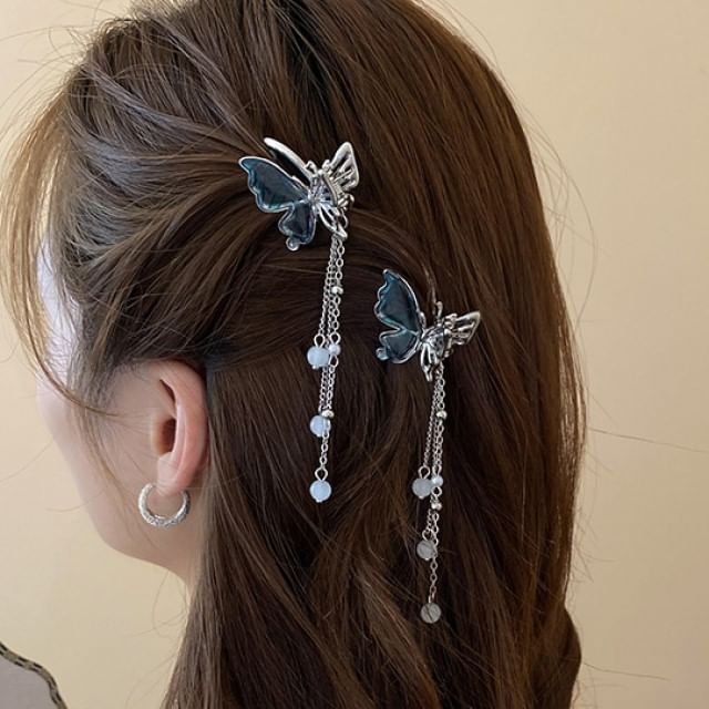 Butterfly Beaded Hair Clip / Set