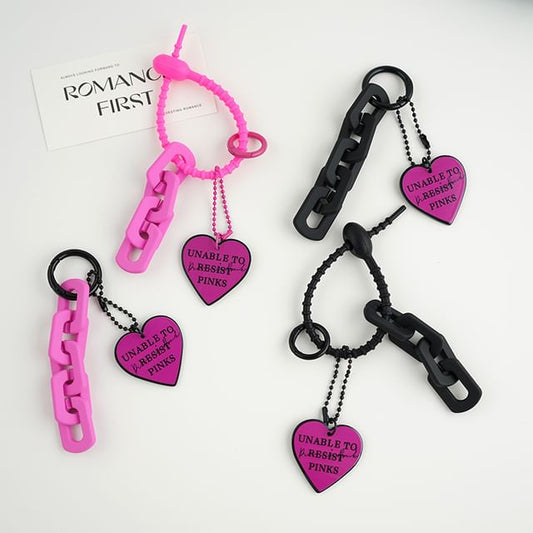 Heart Key Chain / Bag Charm