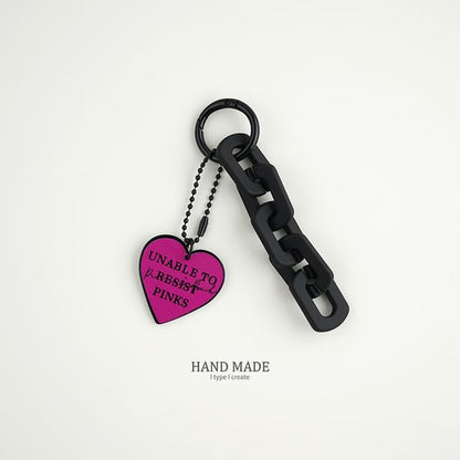 Heart Key Chain / Bag Charm