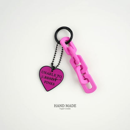 Heart Key Chain / Bag Charm