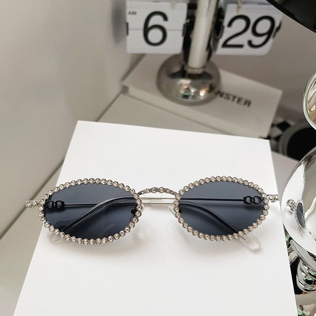 Rhinestone Cat Eye Sunglasses