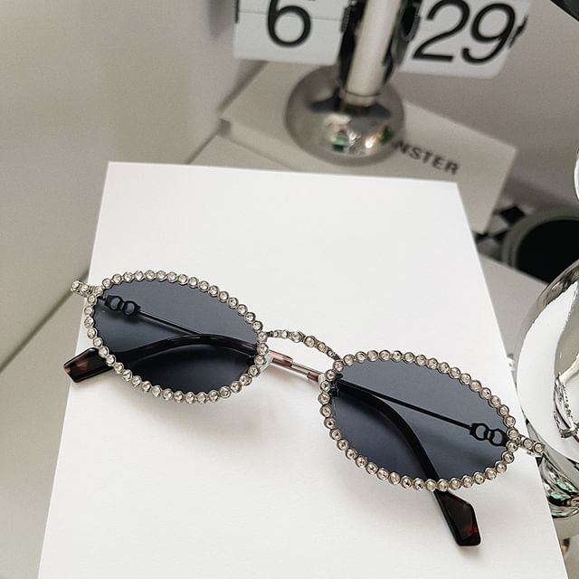Rhinestone Cat Eye Sunglasses