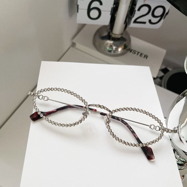 Rhinestone Cat Eye Sunglasses