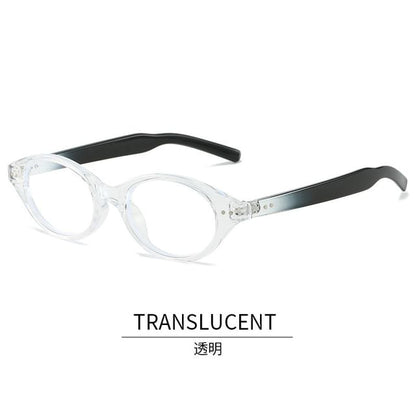 Oval Plastic Eyeglasses