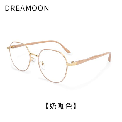 Round Metal Frame Blue Light Blocking Eyeglasses