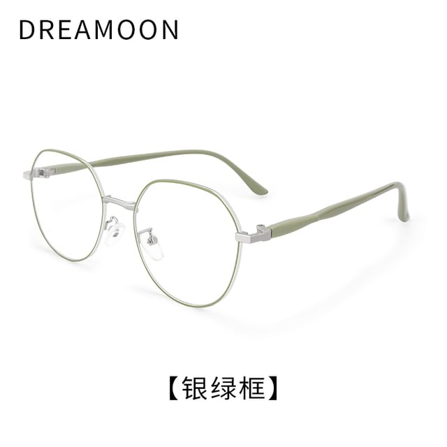 Round Metal Frame Blue Light Blocking Eyeglasses