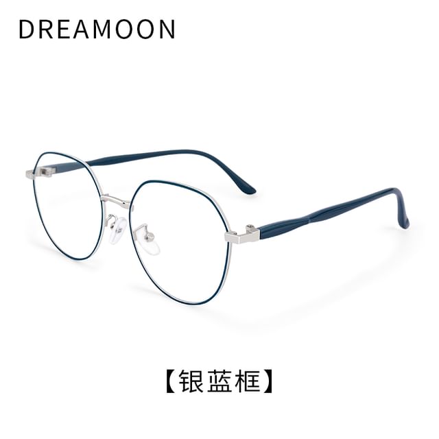 Round Metal Frame Blue Light Blocking Eyeglasses