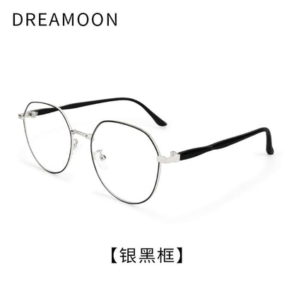 Round Metal Frame Blue Light Blocking Eyeglasses
