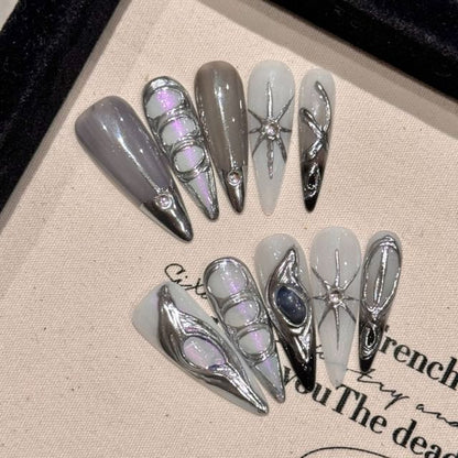 Metallic Press On Nail