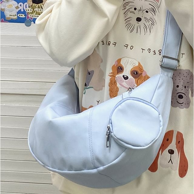 Coin Purse Pouch Crossbody Plain With Zipper