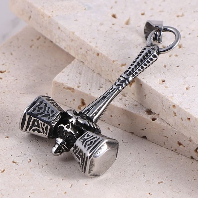 Stainless Steel Mjolnir Hammer Pendant / Necklace / Set