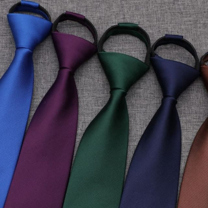 Plain Pre Tied Neck Tie