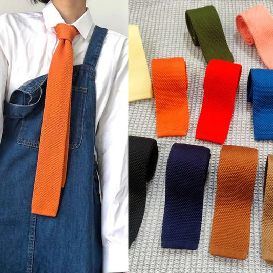 Plain Knit Neck Tie