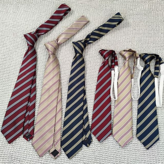 Striped Neck Tie / Pre Tied Neck Tie