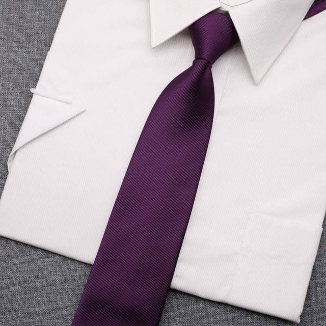 Plain Pre Tied Neck Tie