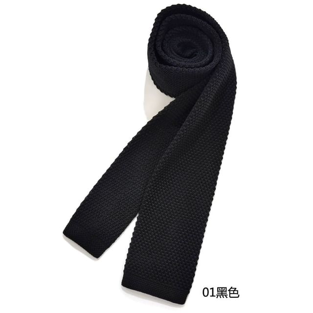 Plain Knit Neck Tie